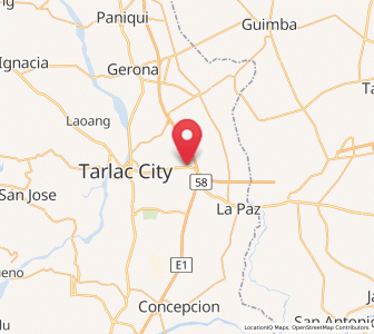 Map of San Manuel, Central Luzon