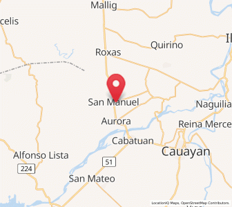 Map of San Manuel, Cagayan Valley