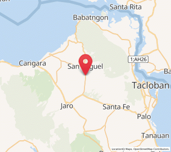 Map of San Miguel, Eastern Visayas