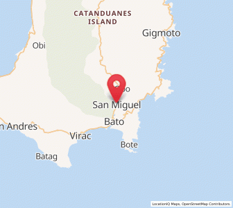 Map of San Miguel, Bicol