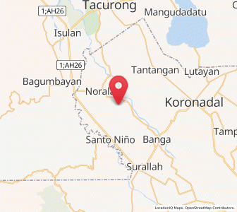 Map of San Miguel, Soccsksargen