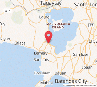 Map of San Nicolas, Calabarzon