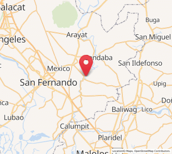 Map of San Nicolas, Central Luzon