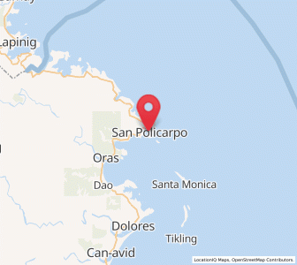 Map of San Policarpo, Eastern Visayas