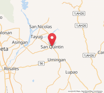 Map of San Quintin, Ilocos