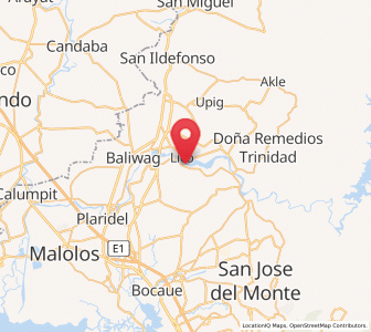 Map of San Rafael, Central Luzon
