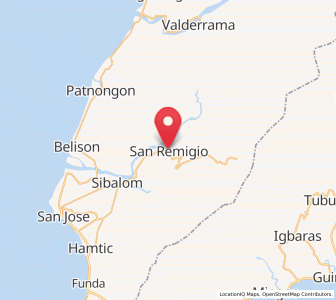 Map of San Remigio, Western Visayas