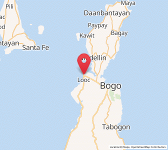 Map of San Remigio, Central Visayas