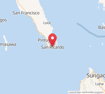 Map of San Ricardo, Eastern Visayas