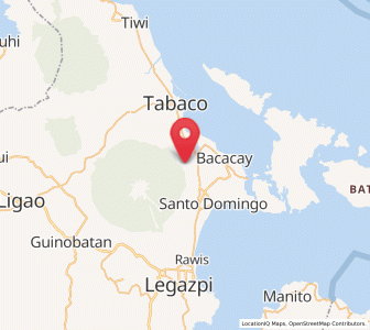 Map of San Roque, Bicol