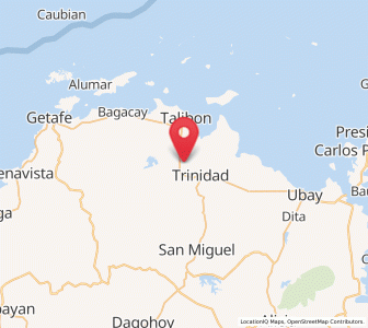 Map of San Roque, Central Visayas