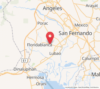 Map of San Roque Dau First, Central Luzon