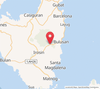 Map of San Roque, Bicol