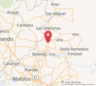 Map of San Roque, Central Luzon