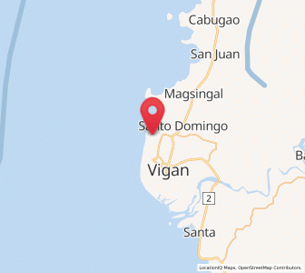 Map of San Sebastian, Ilocos