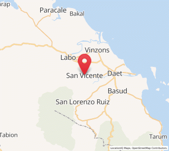 Map of San Vicente, Bicol
