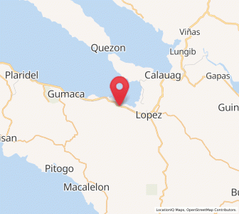 Map of San Vicente, Calabarzon