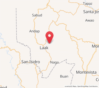 Map of San Vicente, Davao