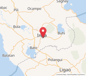 Map of San Vicente, Bicol