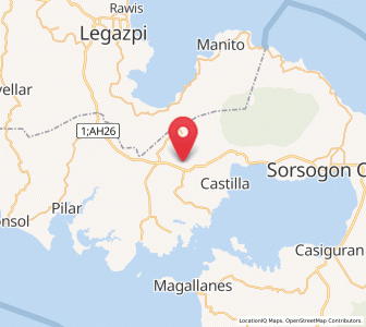 Map of San Vicente, Bicol