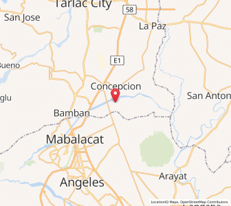 Map of San Vicente, Central Luzon