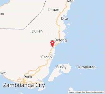 Map of Sangali, Zamboanga Peninsula
