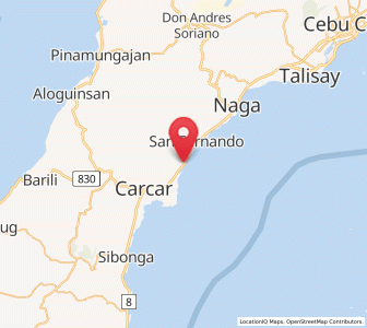 Map of Sangat, Central Visayas
