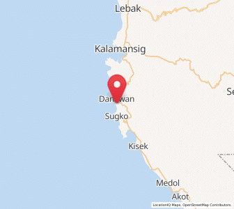 Map of Sangay, Soccsksargen