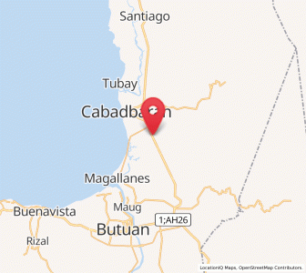Map of Sanghan, Caraga