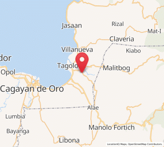 Map of Santa Ana, Northern Mindanao