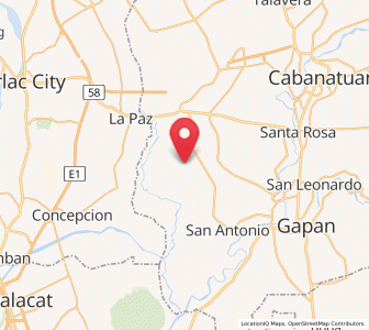 Map of Santa Barbara, Central Luzon