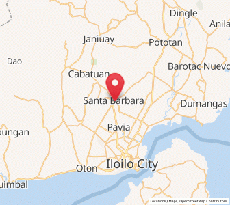 Map of Santa Barbara, Western Visayas