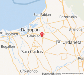 Map of Santa Barbara, Ilocos