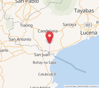 Map of Santa Catalina Sur, Calabarzon
