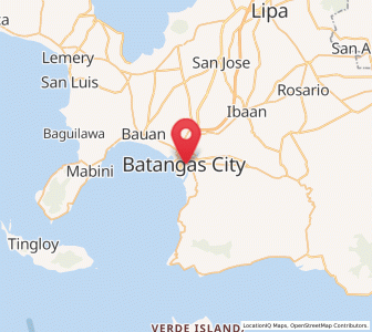 Map of Santa Clara, Calabarzon