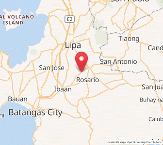 Map of Santa Cruz, Calabarzon