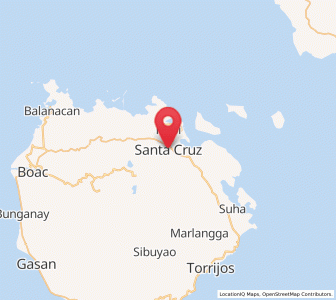 Map of Santa Cruz, Mimaropa