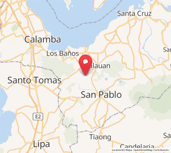 Map of Santa Cruz, Calabarzon