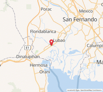 Map of Santa Cruz, Central Luzon