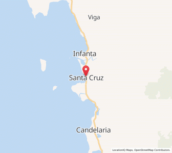 Map of Santa Cruz, Central Luzon