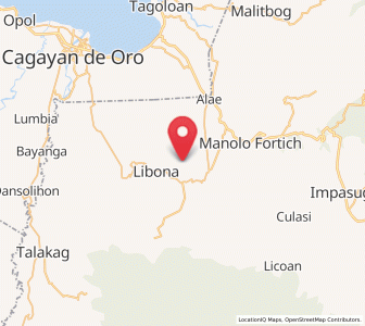 Map of Santa Fe, Northern Mindanao