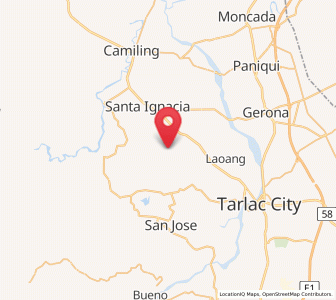 Map of Santa Ines West, Central Luzon