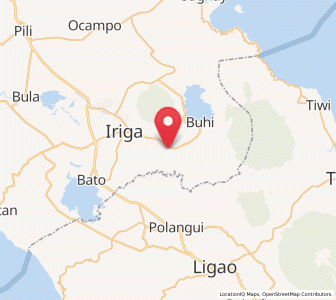 Map of Santa Justina, Bicol