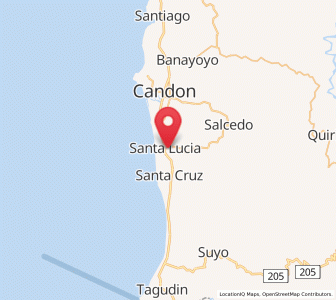 Map of Santa Lucia, Ilocos