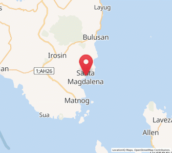 Map of Santa Magdalena, Bicol
