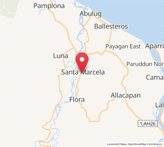 Map of Santa Marcela, Cordillera