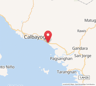 Map of Santa Margarita, Eastern Visayas