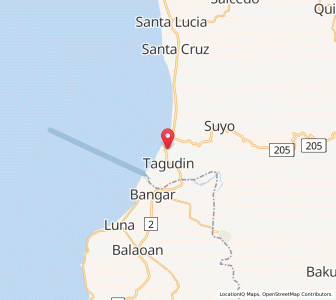 Map of Santa Maria, Ilocos