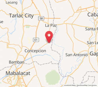 Map of Santa Monica, Central Luzon