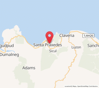 Map of Santa Praxedes, Cagayan Valley